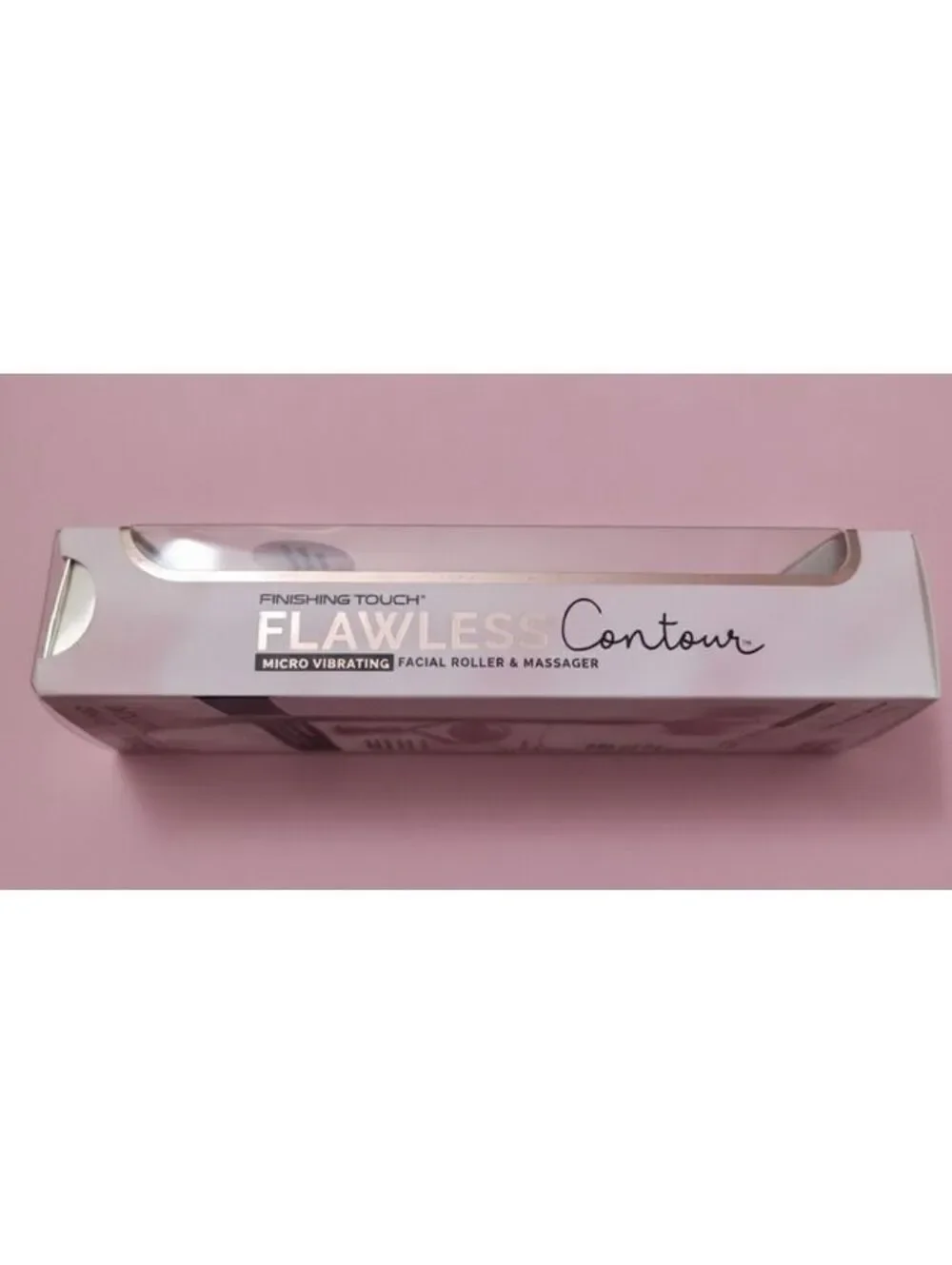 Flawless Contour Micro Vibrating Facial Roller & Massager w/ Genuine Rose Quartz